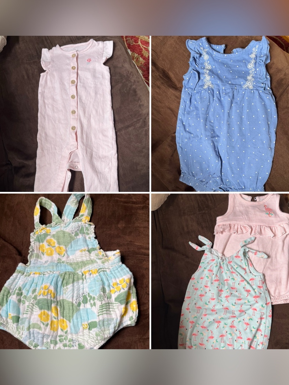6 Month Summer Romper Bundle